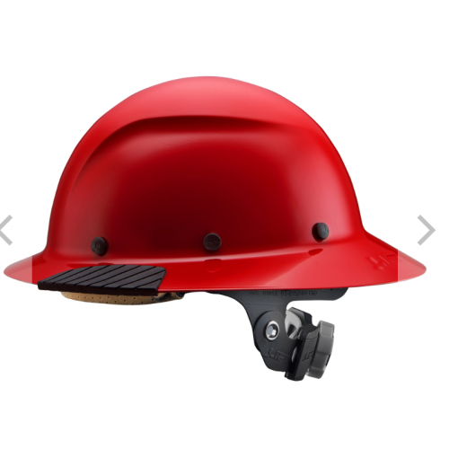 DAX Red Fiber Resin Full Brim Hard Hat HDF-20RG
