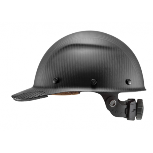 DAX HDCM-17KG Matte Black Carbon Fiber Cap Style Hard Hat 