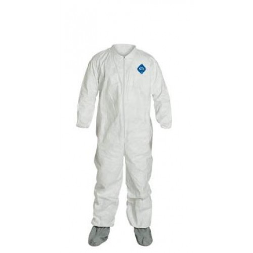 Tyvek Suits TY121S, Elastic Wrists and Skid Resistant Boots