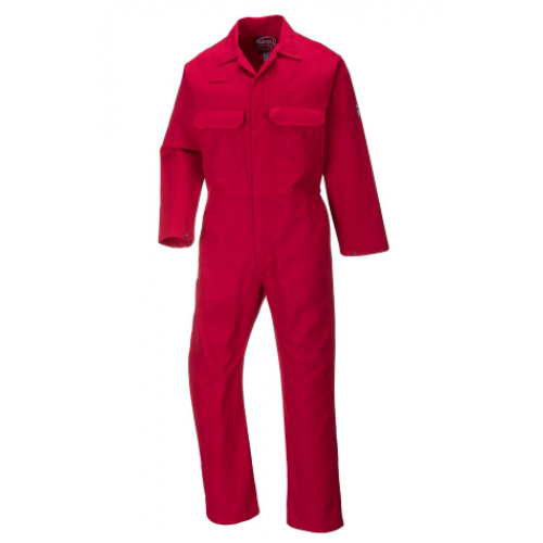 UBIZ1 Portwest Red Flame Resistant Coveralls 9.5 oz