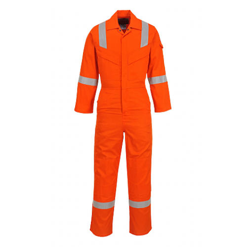 Portwest UFR21 Orange Flame Resistant Blue Super Light Weight Anti Static Coveralls