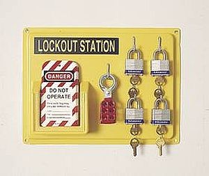 Lockout Tagout Wall Station 4 Units 104F