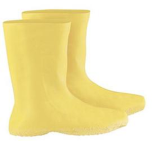 Gauntlet Yellow Hazmat Protective Latex Boot Covers - Chemical Safety, 3 Sizes (L, 2XL, 3XL)