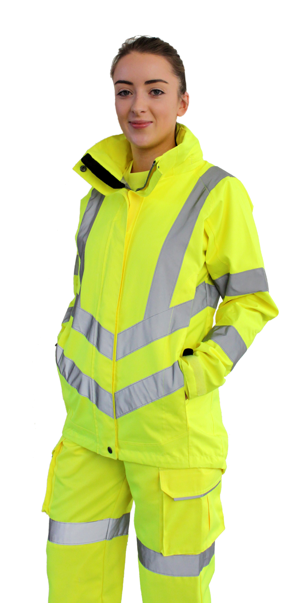 Portwest LW70 Women s Hi Viz Breathable Rain Jacket