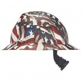 HDPE Hydro Dipped (Blue) Full Brim Hard Hat with Fas-trac