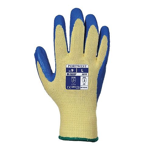 Portwest A610 Latex Dipped Kevlar Gloves Cut Level A2