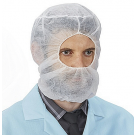 Hair Net Beard Guard Combo 10 bags of 100, 1000ct