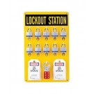 Brady Lockout Tagout Wall Station 10 Unit