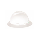 MSA 10058321 V-Gard Full Brim Hard Hat with One Touch Suspension-White