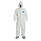 Tyvek Suits TY122 Elastic Wrists, Hood and Skid Resistant Boots