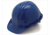 blue hard hat