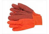 18 oz Hi-Viz Orange PVC Dotted Gloves