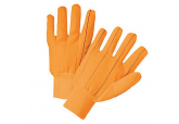 Cotton Corded Double Palm Glove, 18 oz-Orange