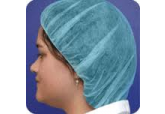 19" Polypropylene Blue Bouffant Hairnets