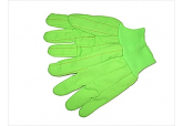 Green High Visibility Oil Field Gloves, Cotton Oil Field Gloves 18 oz