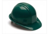 Pyramex Cap Style Green Hard Hat with Ratchet Suspension