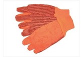 10 oz Hi-Viz Orange PVC Dotted Gloves