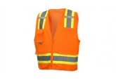 Pyramex RVZ2420 Class 2 Hi Viz Orange Safety Vest