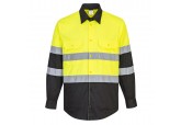 Portwest E066 - Two Tone ANSI Long Sleeve Work Shirt