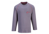 Portwest FR01 Grey Crew FR Long Sleeve Shirt