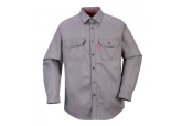 Portwest FR89 Grey Flame Resistant Button Down Shirt