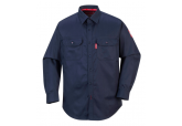 Portwest FR89 Navy Flame Resistant Button Down Shirt