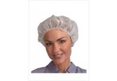 18" Polypropylene White Bouffant Hairnets