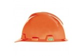 Hi-Viz Orange MSA Hard hat 488148, 4-point pinlock suspension