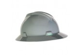 MSA Hard Hat Ratchet suspension, Full Brim Navy Gray MSA 475367, ratchet suspension hard hat, gray hard hat