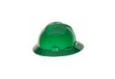 MSA 10058323 V-Gard Full Brim Hard Hat with One Touch Suspension-Green