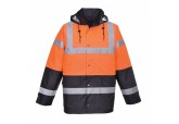 Full Length Hi VIz Orange Two Tone Traffic Jacket