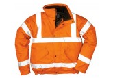 Hi Viz Orange Thermal Bomber Jacket Portwest URT32