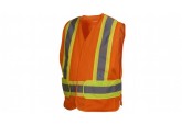 Pyramex RCA2720SE Type R - Class 2 Non FR Self Extinguishing Hi Vis Orange Safety Vest