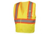 Pyramex RVHL2710BR Type R - Class 2 Hi-Vis Lime with 5 Point Break Safety Vest