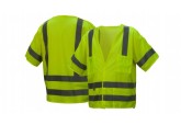 Pyramex RVHL3110BR Type R - Class 3 Breakaway Hi-Vis Lime Safety Vest