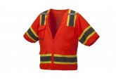 Pyramex RVZ3420 Type R - Class 3 Hi-Vis Orange Safety Vest