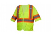 Pyramex RVZ3610 Type R - Class 3 Mesh Surveyor Hi-Vis Lime Safety Vest