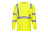 Portwest S192 Long Sleeve Yellow Hi Visibility shirt, 50+UPF