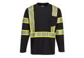 Portwest S346 - Iona Plus Long Sleeve T-Shirt Black