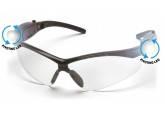 Pyramex SB6310STPLED PMXtreme Safety Glasses, Clear AF Lens, LED Temples