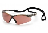 Pyramex SCM6318STP PMXtreme Safety Glasses, Sandstone Bronze AF Lens, Cord