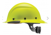 DAX Hi Viz Yellow Fiber Resin Full Brim Hard Hat HDF-18HV 