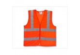 Class 2 Orange Mesh Zipper Safety Vest