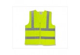 Class 2 Lime Mesh Zipper Safety Vests