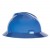 Blue MSA Full Brim Hard Hat with Ratchet Suspension,  MSA 475368