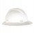 White MSA Full Brim Hard Hat with Ratchet Suspension, MSA 475369