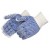 Women's Blue PVC dotted gloves #4717-W