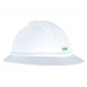 MSA 10167950 Full Brim Vented Hard Hat with Ratchet Suspension