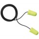 3M 311-4106 EARsoft Corded Metal Detectable Earplugs, 32 NRR, corded ear plugs