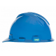 Large MSA 477483 Cap Style Blue Hard Hat with Ratchet Suspension